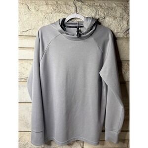 Gaiam Mens Performance Hoodie Gray Pullover Stretch Activewear Size M 0496